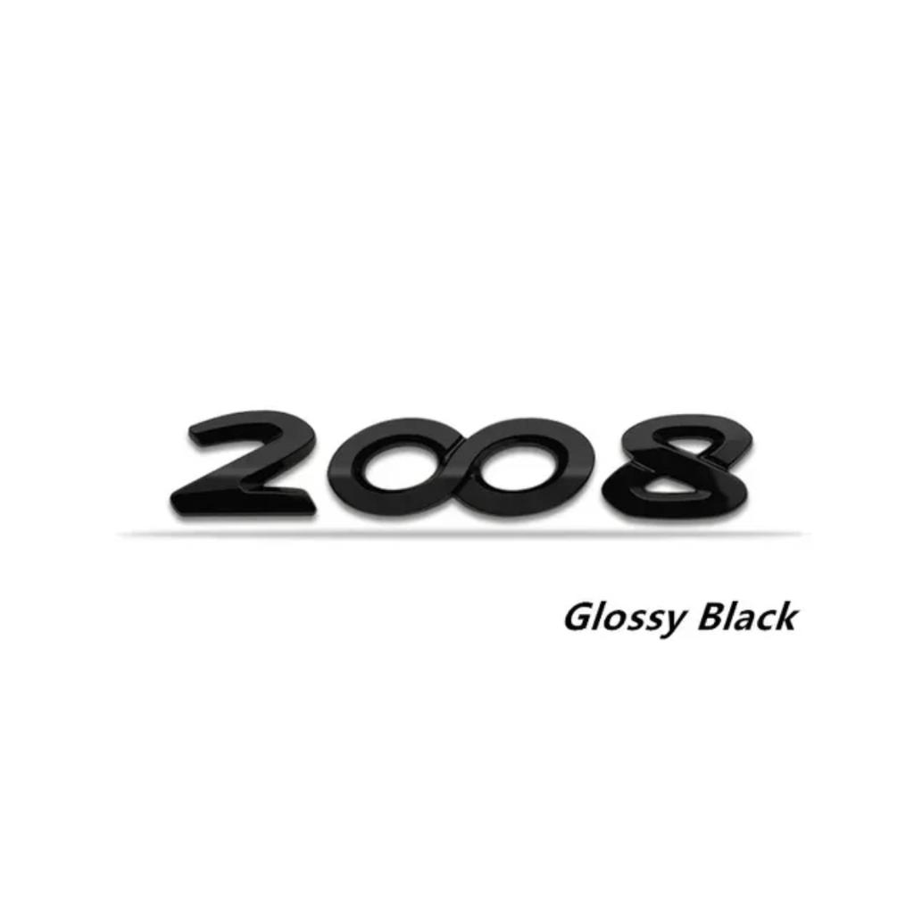 Car Sticker Metal Emblem Badge Logo Rear Trunk Decoration Stickers For P/eugeot 408 508 2008 3008 4008 5008 HDI THP GT Accessorie