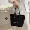 Gisele Tote Mini Tote Spa Bag, Small, Lightweight, Zippered, Water-Repellent, Nylon, Bag, Handbag, Bag, B5, Freestanding, Women's (Black)
