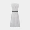 Ports Women's Striped Belted Midi Dress