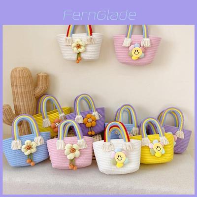 Adorable Korean Style Children's Tote Bag With Cute Sunflower Design For Spring Fashion