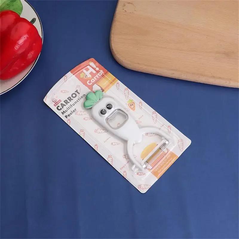 1 stück Hochwertige Kreative Karottenschäler Flaschenöffner Gemüse Obst Kohl Kartoffelschneider Küchenzubehör Kochutensilien