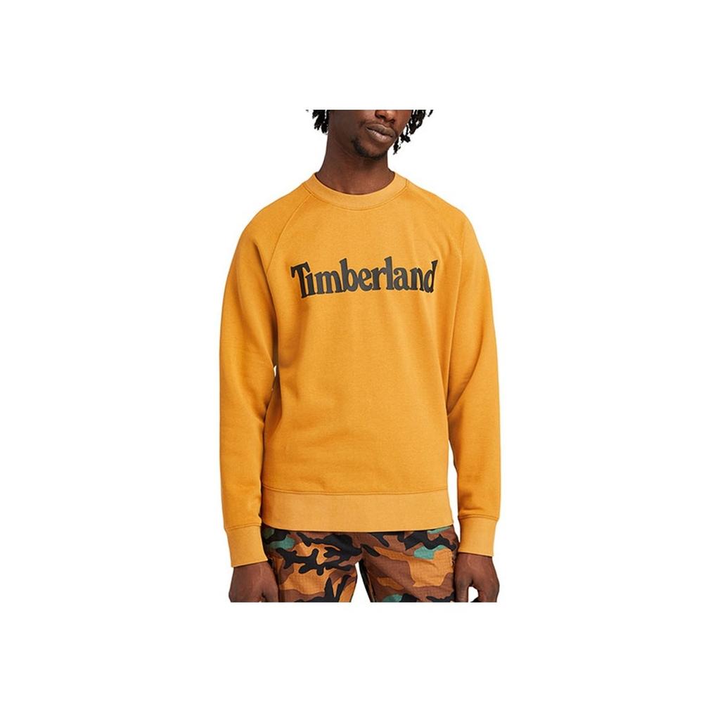 Timberland Logo Printed Sports Casual Crew Neck Sweatshirt Men Sweatshirt Wheat A43SRP47