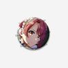 Cute Cartoon Girls Miyu Haruna Cosplay Badges Music Game D4DJ Rika Hayate Soft Button Pin Jewelry Brooch Accessories for Hat Bag
