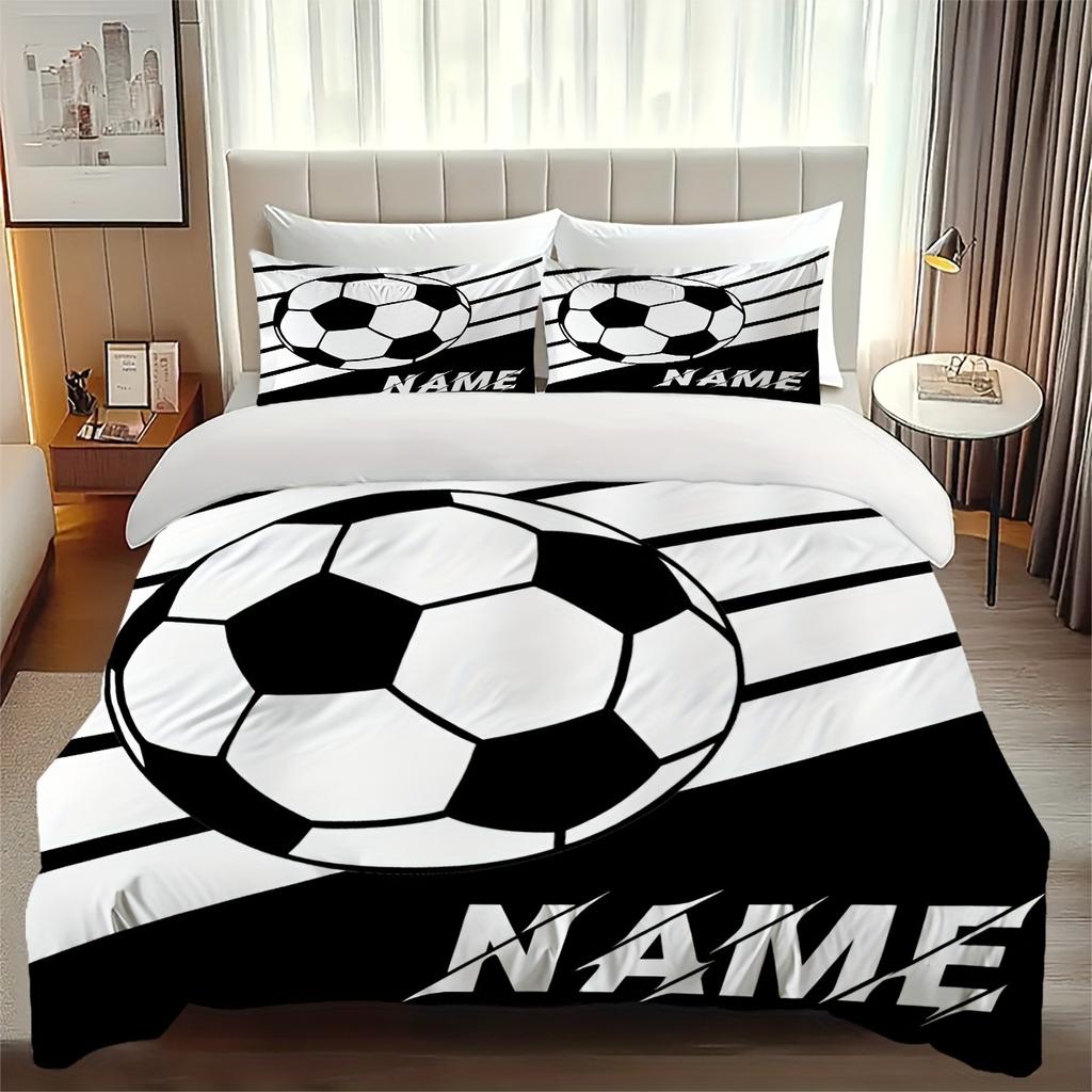 Christmas,Customization Football Duvet Cover Set Bedding Universal,  Cute Printed Cartoon Quilt Cover Comforter Sets Home