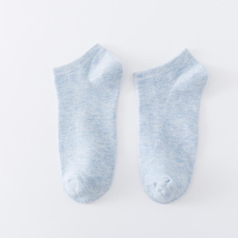 Women's Breathable Cotton Low-Cut Invisible Socks - Spring/Summer Candy Colors