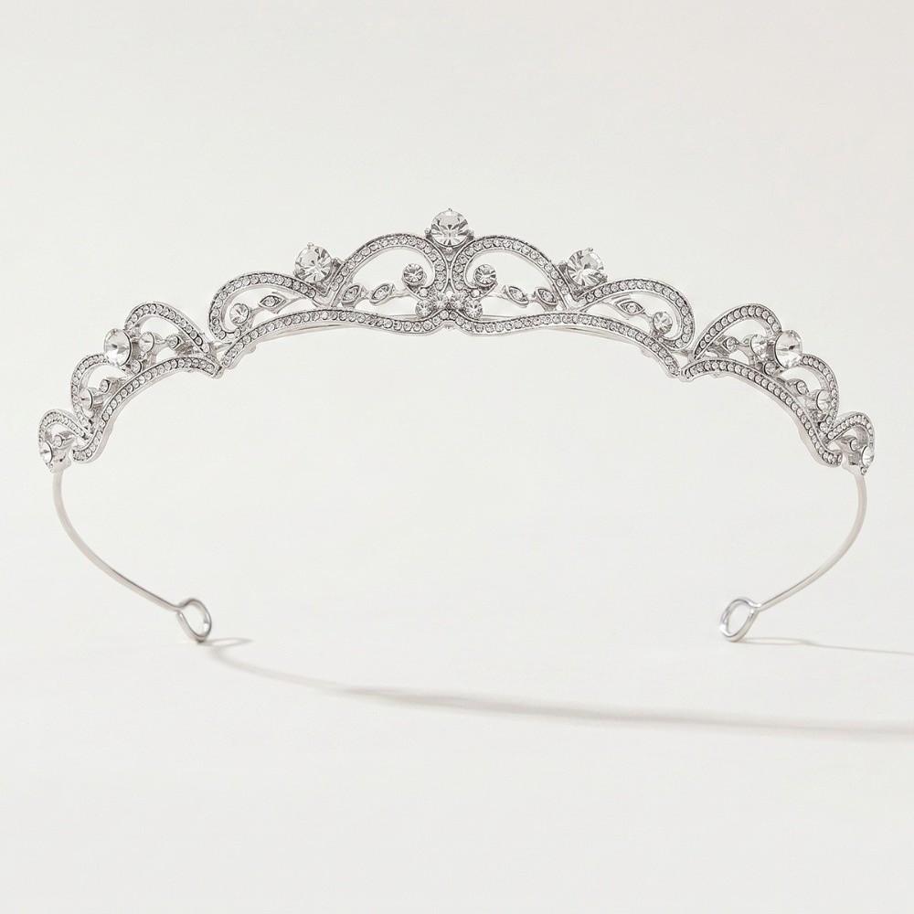 Elegant Bridal Crown Headwear Headband Fashion Princess Hair Hoop Hair Accessories серебряный