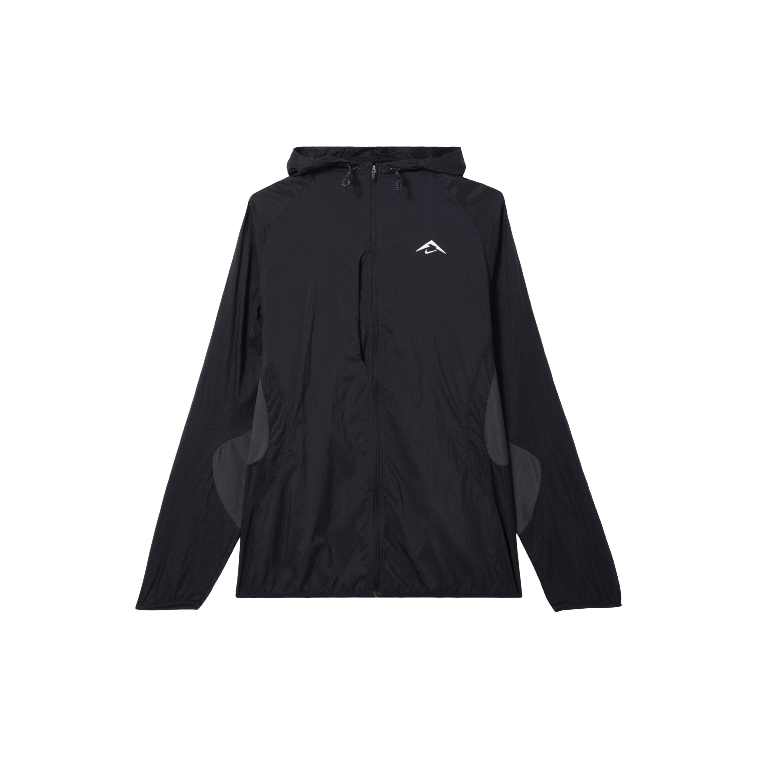 

Мужская куртка Nike Trail Aireez однотонная с капюшоном на молнии, дышащая, повседневная, с длинным рукавом, черная FN4003-010 XL