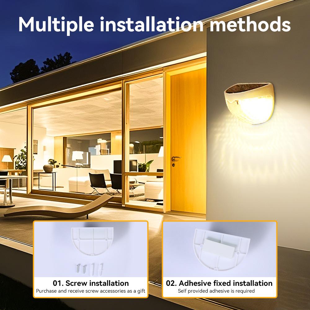 2/4/8 Pcs Solar Fence Light Outdoor Lighting Wall Lamps Garden Energy Light Festoon Decoration LED For Garden Step Patio Stairs