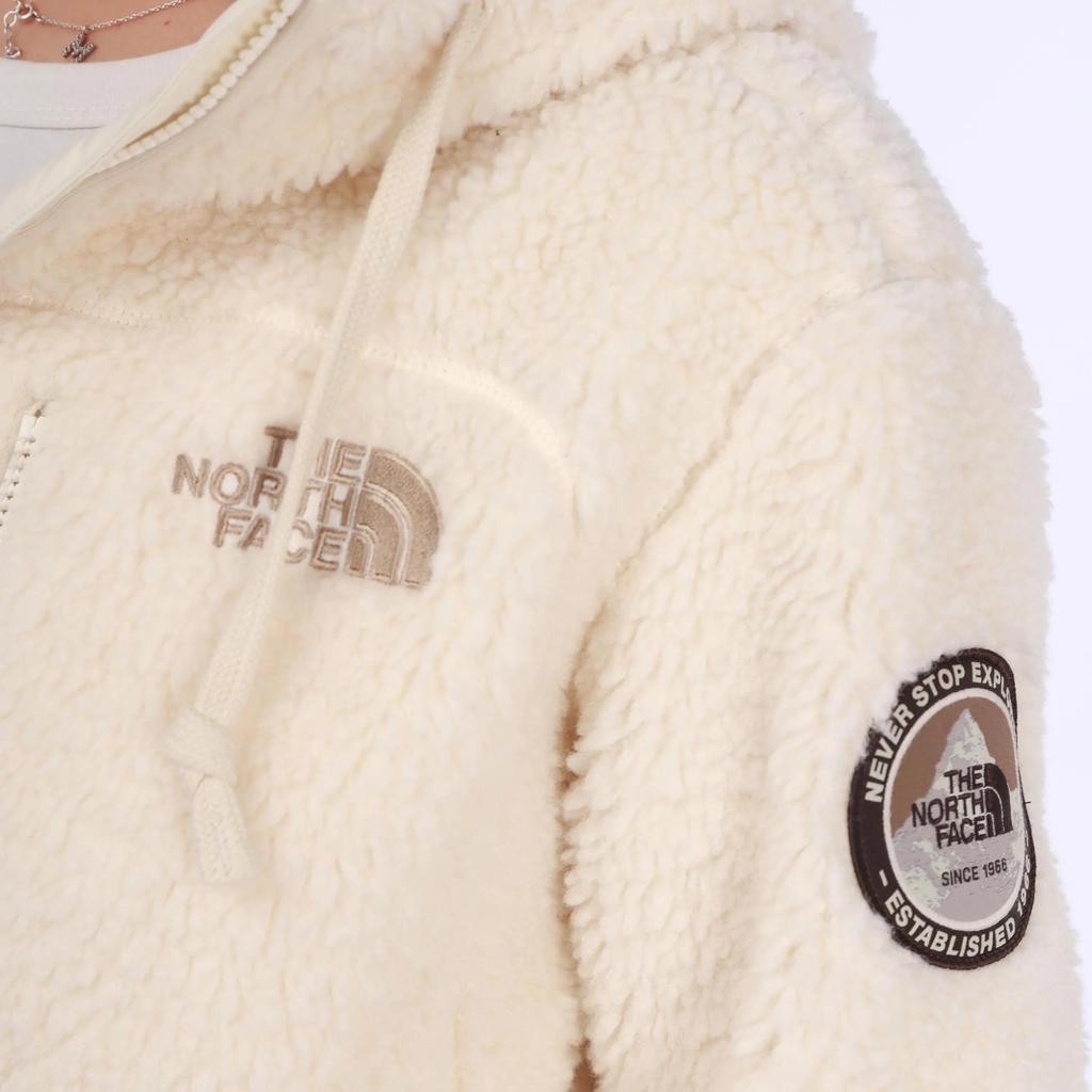 THE NORTH FACE Fleece Hoodie Jacket White (Unisex) Jackets NJ4FM57A