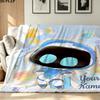 1PC ASTRO BOT Custom Name Patterned Flannel Blanket Suitable For All Seasons for Home Decor Warmth and Comfort Gifts Holiday Present
