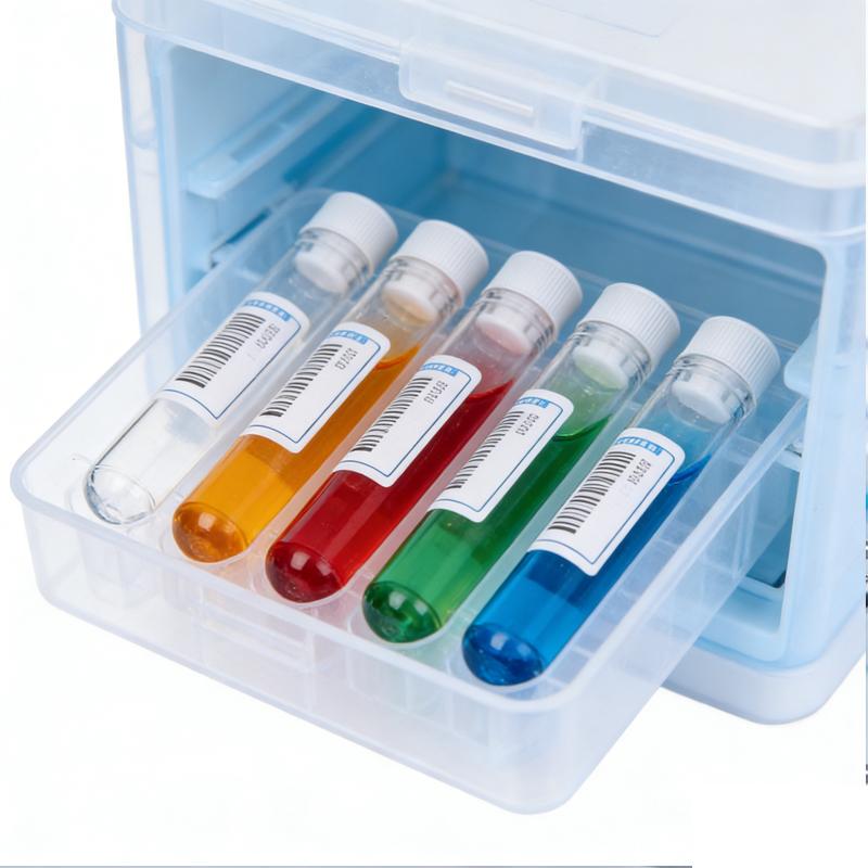 50pcs Transparent Laboratory Clear Plastic Test Tubes with Push Caps School Lab Supplies Sample Containers Vials for Experiments