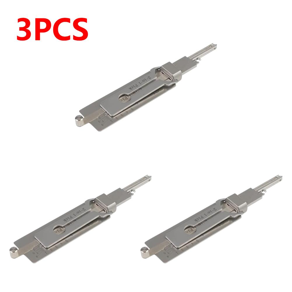 1-10PCS Keys Decoder Hook Tool O-ring Pickup Kit 2 In 1 Precision Hook & Pick Set Lock Decoder Stainless Steel Precision Tools