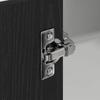 Hanging Corner Cabinet in Black Oak and White 57 x 57 x 80 cm