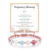 Maternity Gift Bracelet, Moonstone Hand-woven Bracelet, Moon Phase Healing Hand-woven Bracelet, Adjustable Bracelet.