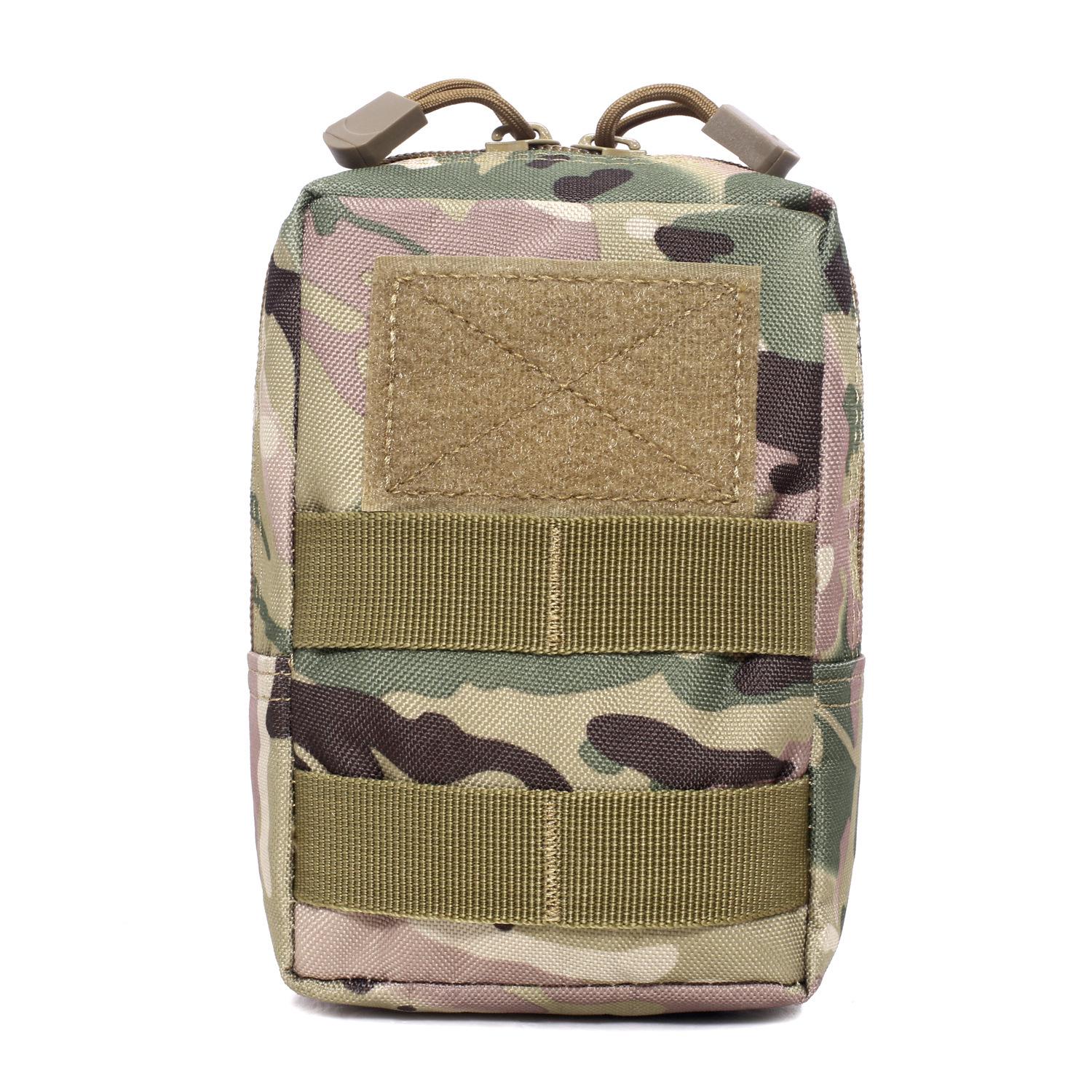 

Тактична сумка MOLLE CAMO: EDC, перша допомога, екстрена допомога, аксесуари для військових вентиляторів, набір інструментів для активного відпочинку, тактична поясна сумка.