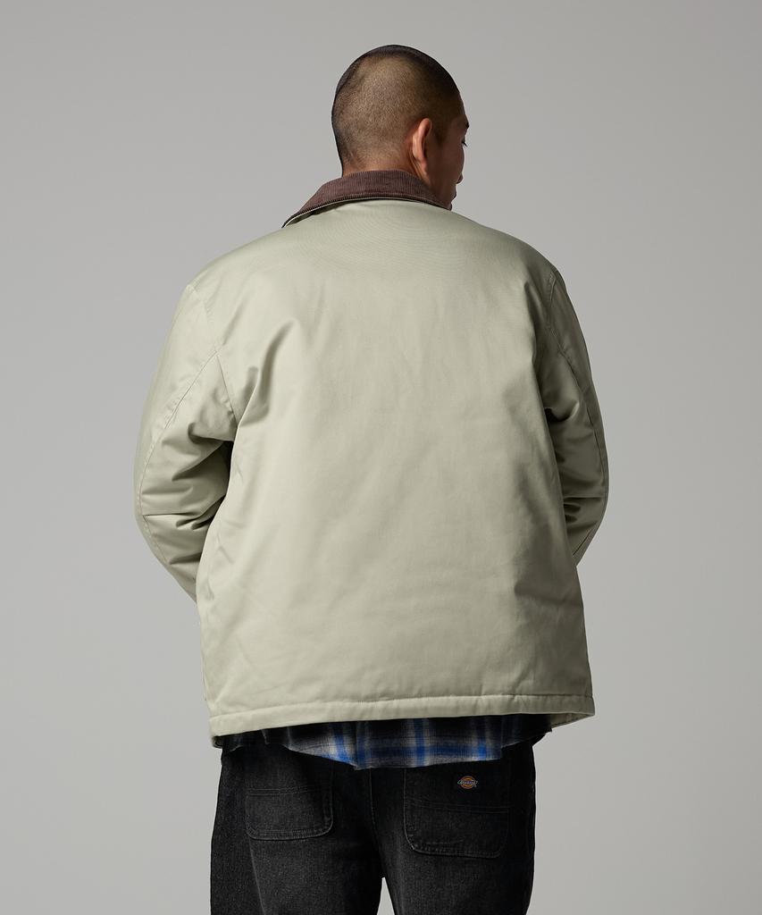 Dickies Eisenhower Corduroy Collar Padded Jacket Abbey Stone