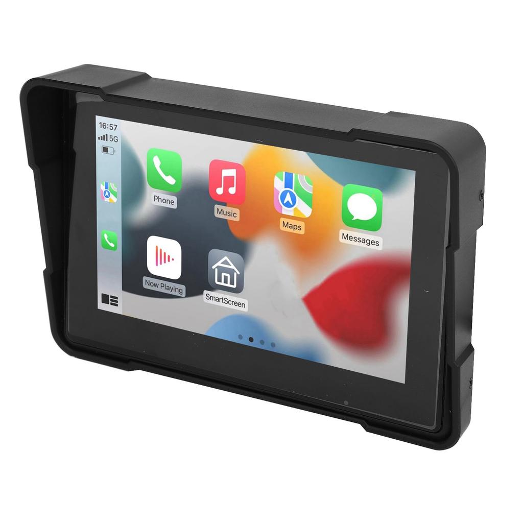 Motorcycle Navigator 5 Inch IPS Touch Screen Wireless Connection Carplay for Android Auto Portable