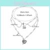Artificial Pearl Pendant Necklace For Women With Heart Charm Geometric Design Summer