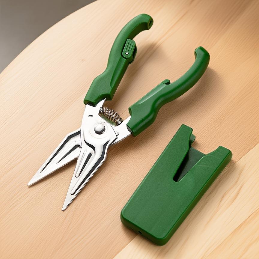 

Kitchen cutting chicken bones, fish bones, chicken and duck scissors, food cutting multifunctional magnetic suction зелений