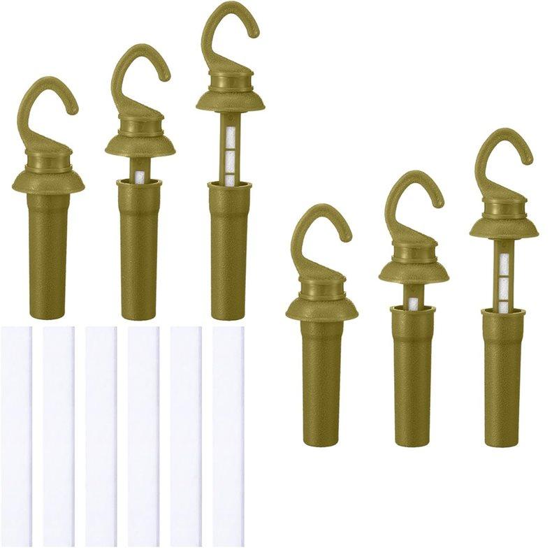 

2025 Trend Leak Proof Drop Wick With Replacement Felts- Air Tight Scent Dispenser 6 Pcs With Rain Protection зелёный