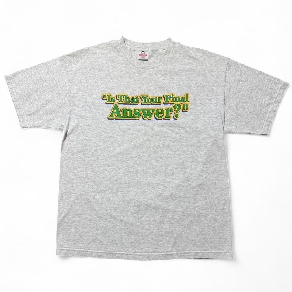 Vintage 90s Who Wants to be a Millionaire Is That Your Final Answer? T-shirt XL S