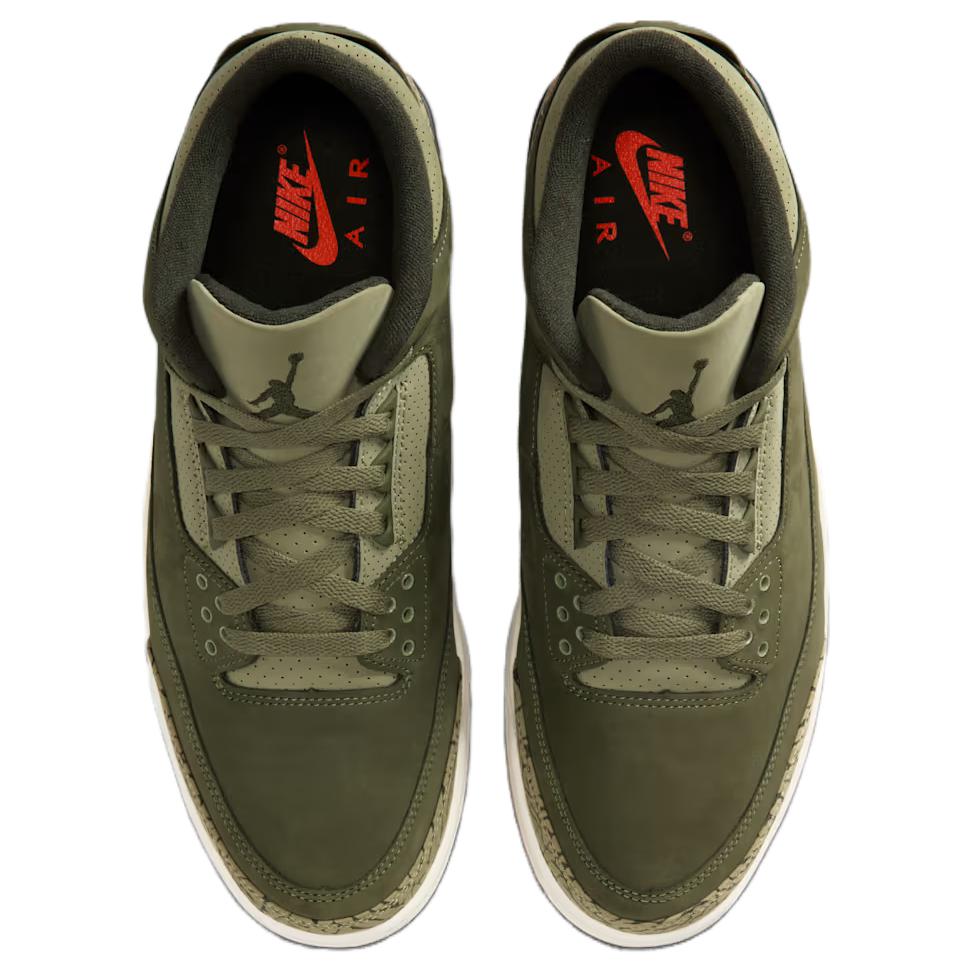 Air Jordan 3 Retro Family Affair Pánské tenisky Zelená Středně olivová Sekvojová DN3707-202
