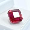 Pierre Précieuse Naturelle Rubis Rouge Certifié 18,50 Carats Taille Carrée Taille de Bague.