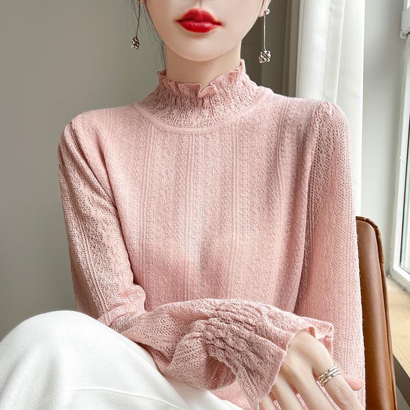 Women S Half Turtleneck Long Sleeve Pullover Top For Commute Casual Wear