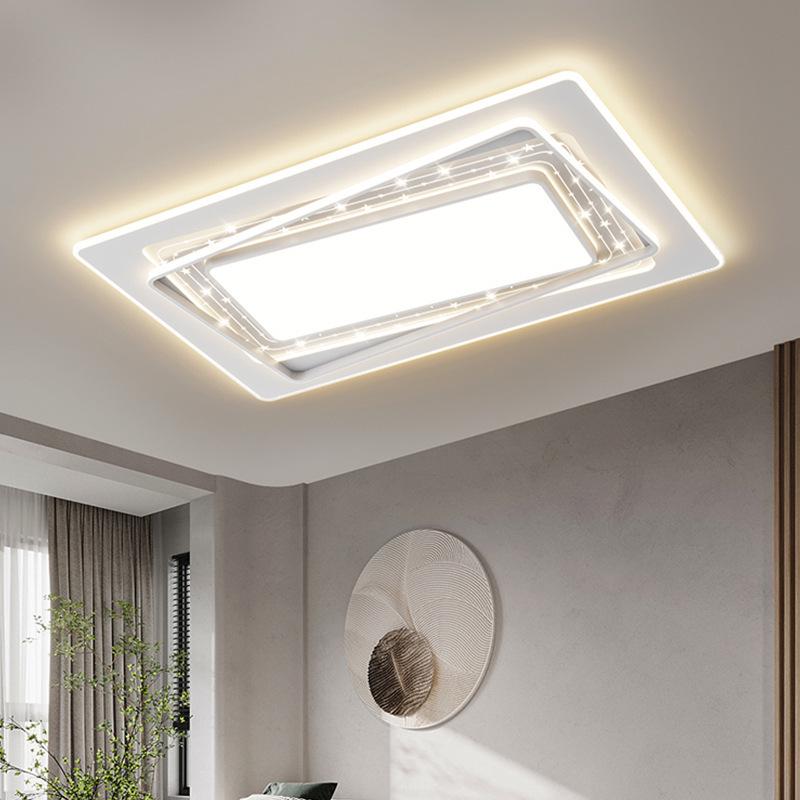 Nordic Rectangular LED Ceiling Light for Living Room and Bedroom