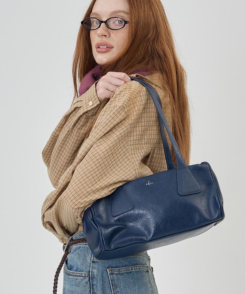 The-Abon Vintage Baguette Shoulder Bag Silver