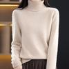 Navava Women Soft Warm Solid Mock Neck Knit Top Nk3371