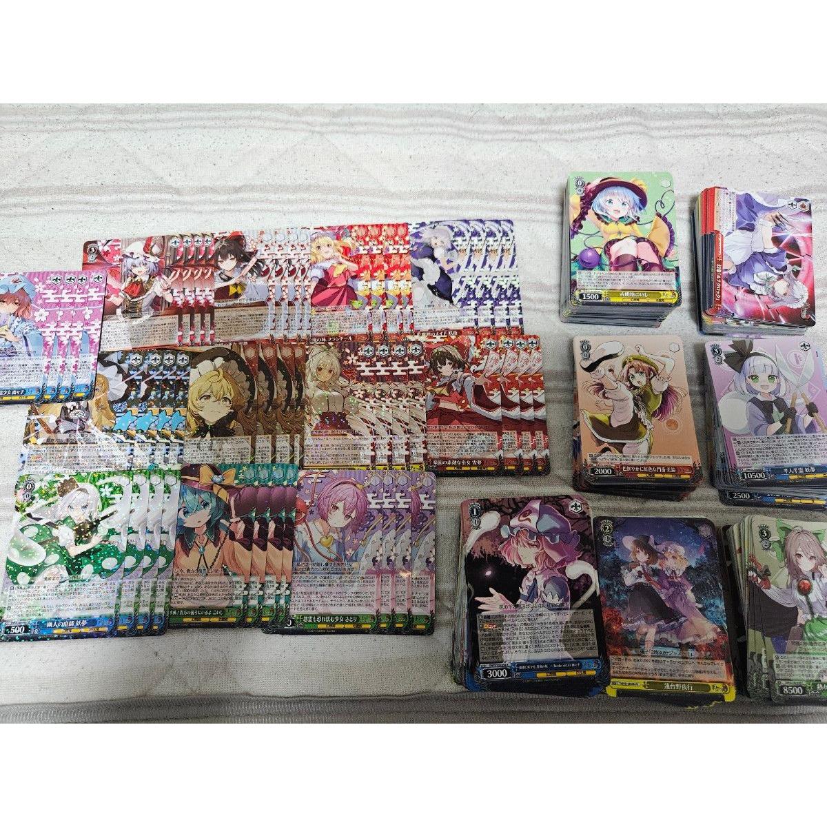 Used Weiss Schwarz Touhou Project RR and below 4 cons & TD4 cons