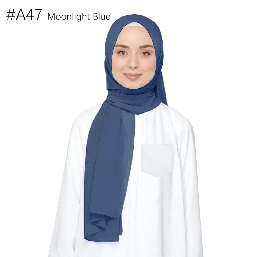 Ethnische Perlen Chiffon Bubble Kopftuch - Malaysia Schalkollektion