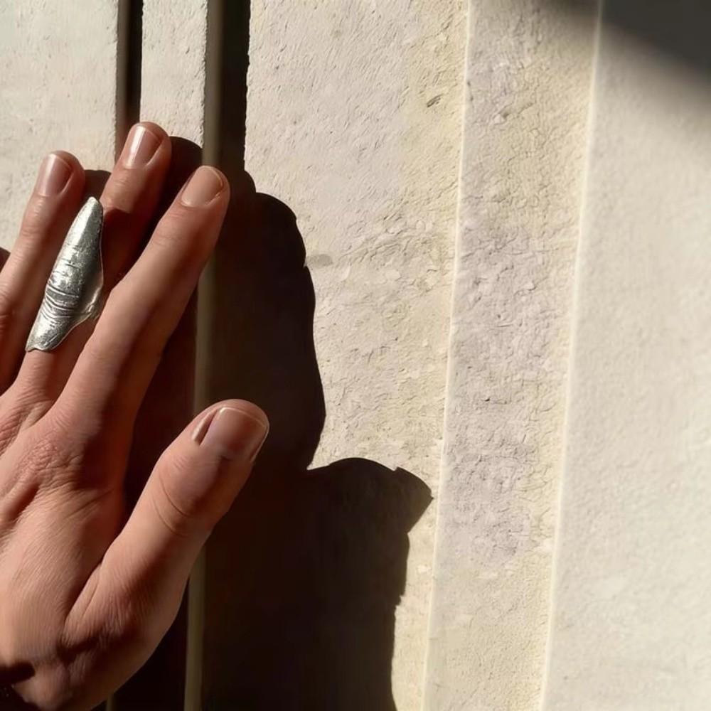 Umělecký Design Sada Prstenů na Klouby Stříbrná Barva Prsteny na Celý Prst Hip-Hop Styl Prsten  Pro Muže Ženy