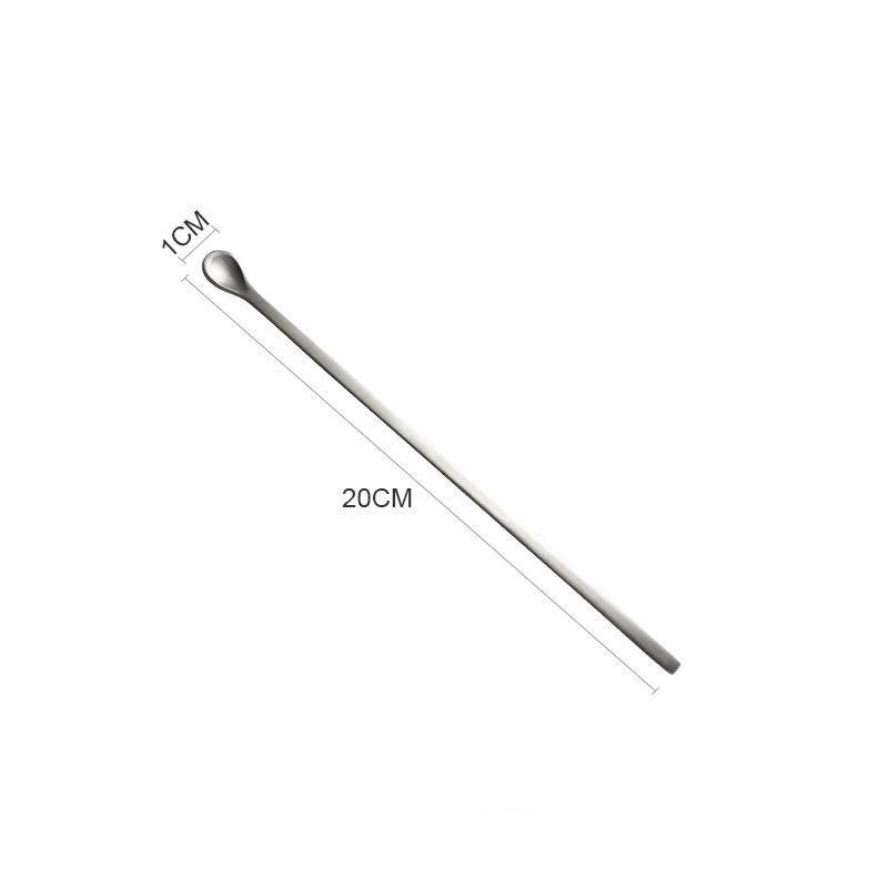 Matte Thin Long Handle, Coffee Spoon Stirring Spoon, Bartending Spoon Long Handle Spoon, Honey Spoon Stirring Stick