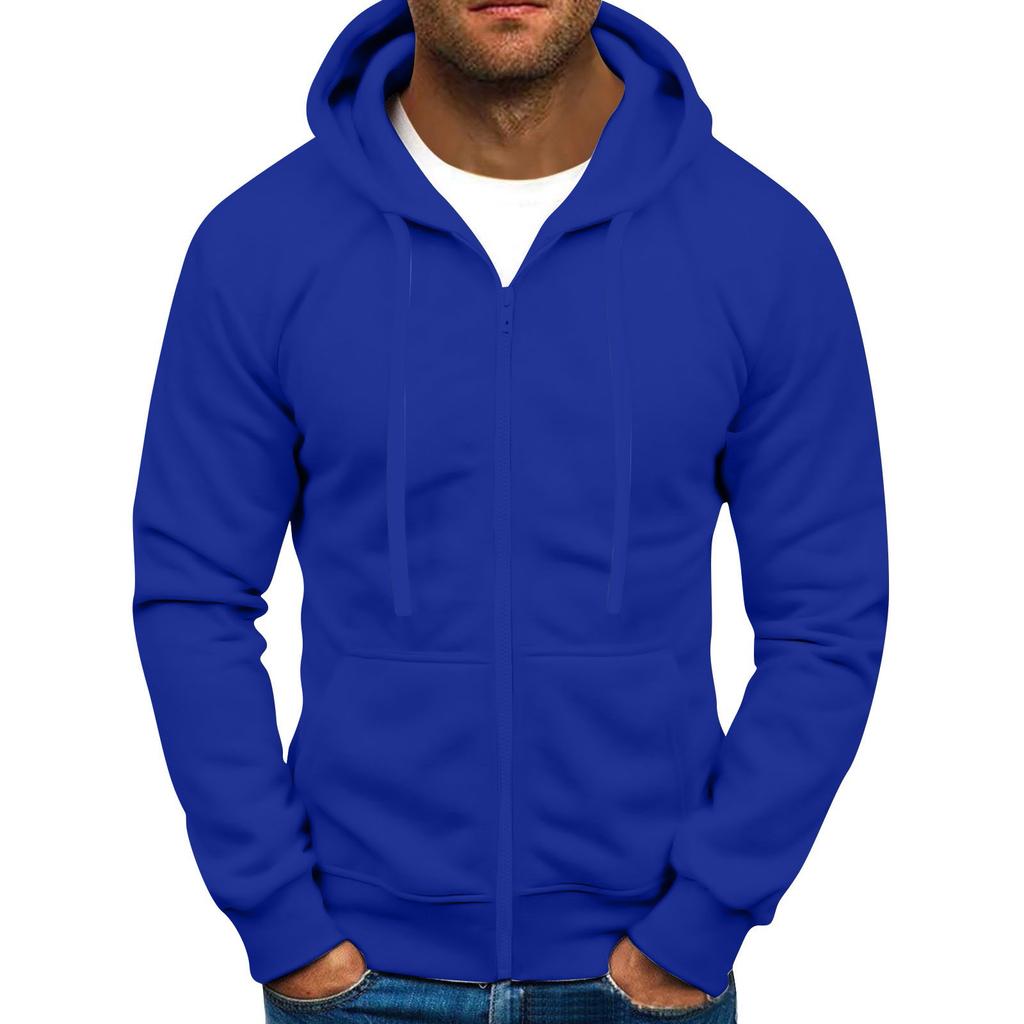 Men Full Zip Up Sweatshirts Long Sleeve  Pullover Tops Casual  And Tall Jackets With Pockets