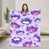 Loona Anime Fleece Throw Blanket Soft Rug for Travel Bed Helluva Boss Plush Warm Cozy Wrap