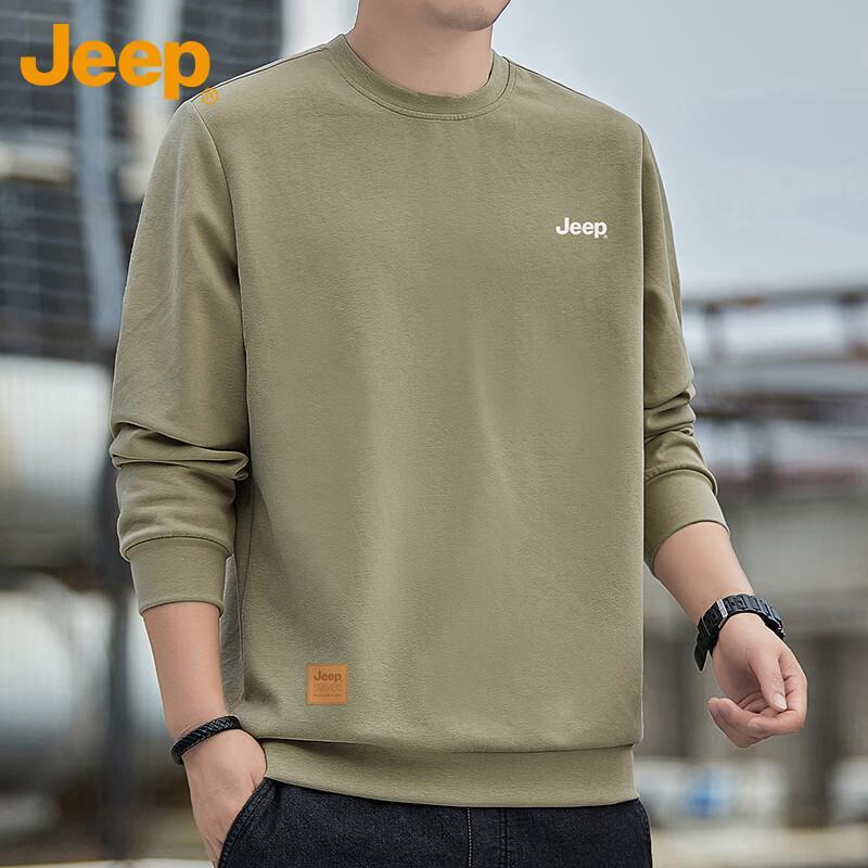 

Jeep Men s Loose Fit Round Neck Sweatshirt XL
