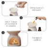 AuraCam Ceramic Diffuser Essential Oil Diffuser with Tea Light Candle - Pack of 1 | Aroma Diffuser for Home, Office & Toilets (White)
