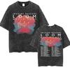 Washed T-shirt Imagine Dragons Band - Loom Tour 2025 New Album T Shirts Men Women Fashion Hip Hop Style Retro Loose Short Sleeve