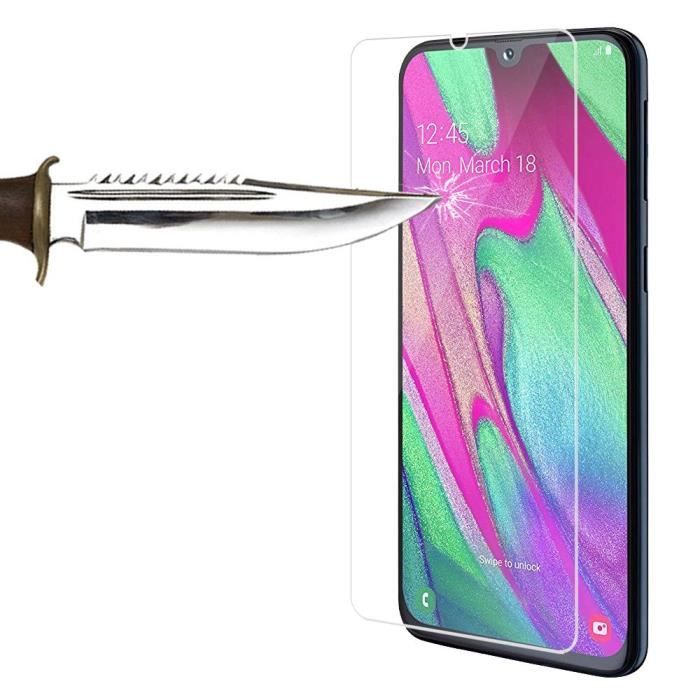 Pour Samsung Galaxy A40 5.9" SM-A405F: Lot - Pack de 2 Films de protection d'écran Verre Trempé