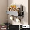 No-Drill Wall-Mounted Kitchen Storage Rack: Multifunctional Holder for Knives, Chopsticks, Pot Lids, and Seasoning Condiments