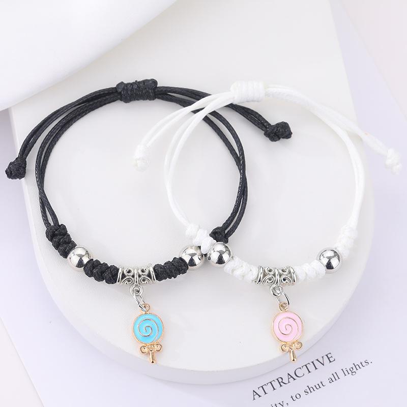 Bracciale intrecciato fatto a mano, braccialetto portafortuna, braccialetto intrecciato minimalista, braccialetto regalo colorato con apertura regolabile