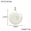 CARLIDANA Vintage Popular Pendant Hollow Charms Stainless Steel Gold Plated Heart Palm Zircon Evil Eye Charms for Jewelry Making