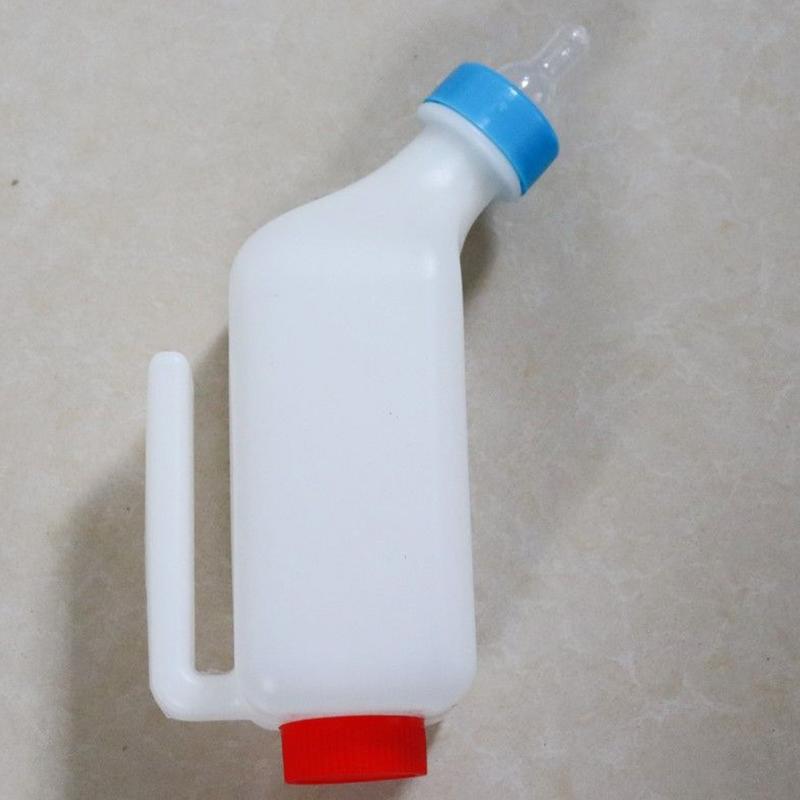 Lamb Milk Bottle Lamb Bottle Milk Bucket Hangable Milk Feeder with Clear Scale Soft Nipple Goat Bottle Lamb Feeder Bottle