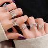 New Niche Zircon Butterfly Ring Opening Adjustable Oil Drip Jewelry Light Luxury Personalized Fashion High-End Accessories