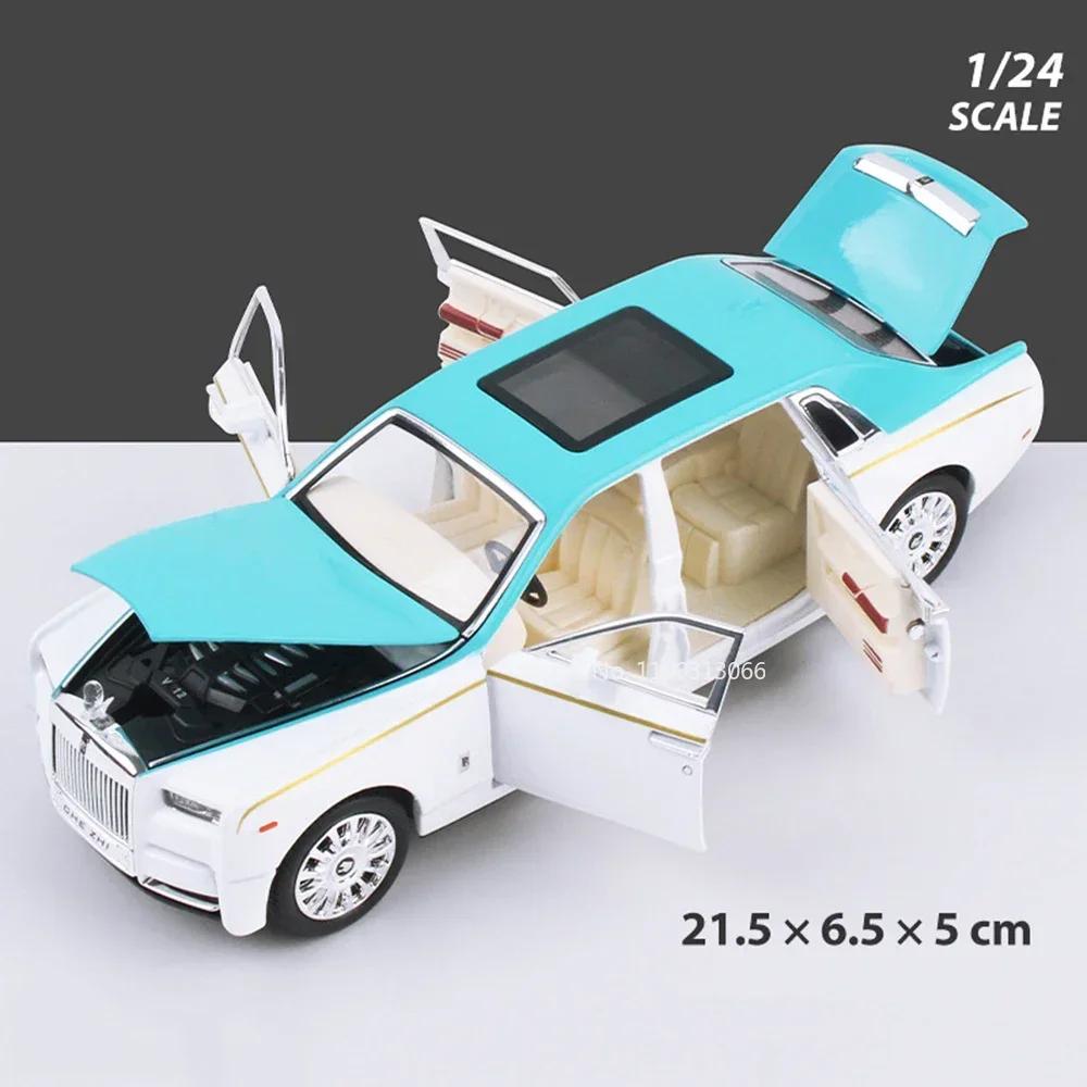 1:24 Rolls Royce Phantom Dawn Miniature Models Cars Alloy Diecasts Toys Vehicles Model Pull Back Car Toys Boys Festival Gifts
