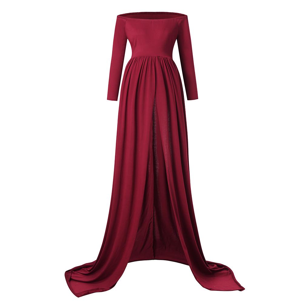 Maternity Dress for Women Photography Props Gown Wrap Maxi Dresses V Neck Sleevless Pregnant Dress Clothes for Photo Shoot Wedding Evening Party Elegant Loose Plus Size Cloth Swing Dress