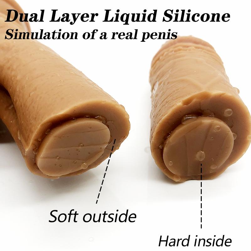 Wireless Remote Telescopic Dildo Vibrator Layer Silicone Big Penis Heating Realistic Dildo G Spot Massage Sex Toy for Women