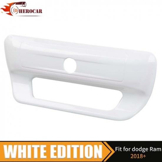 

For DODGE RAM -24 1500 Oxford White Tailgate Handle Cover Overlay Molding